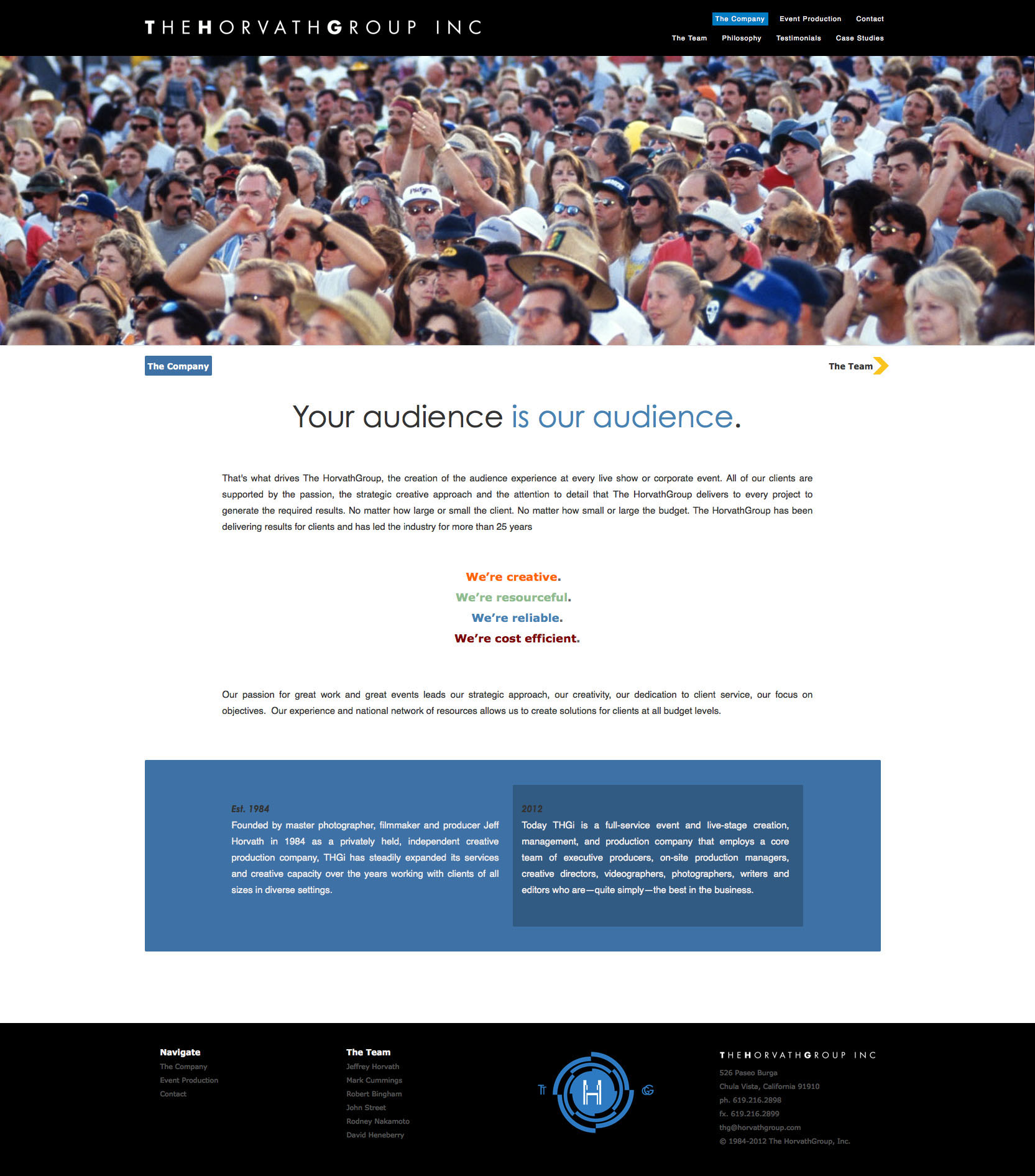 Horvath Group Website Design 2011
